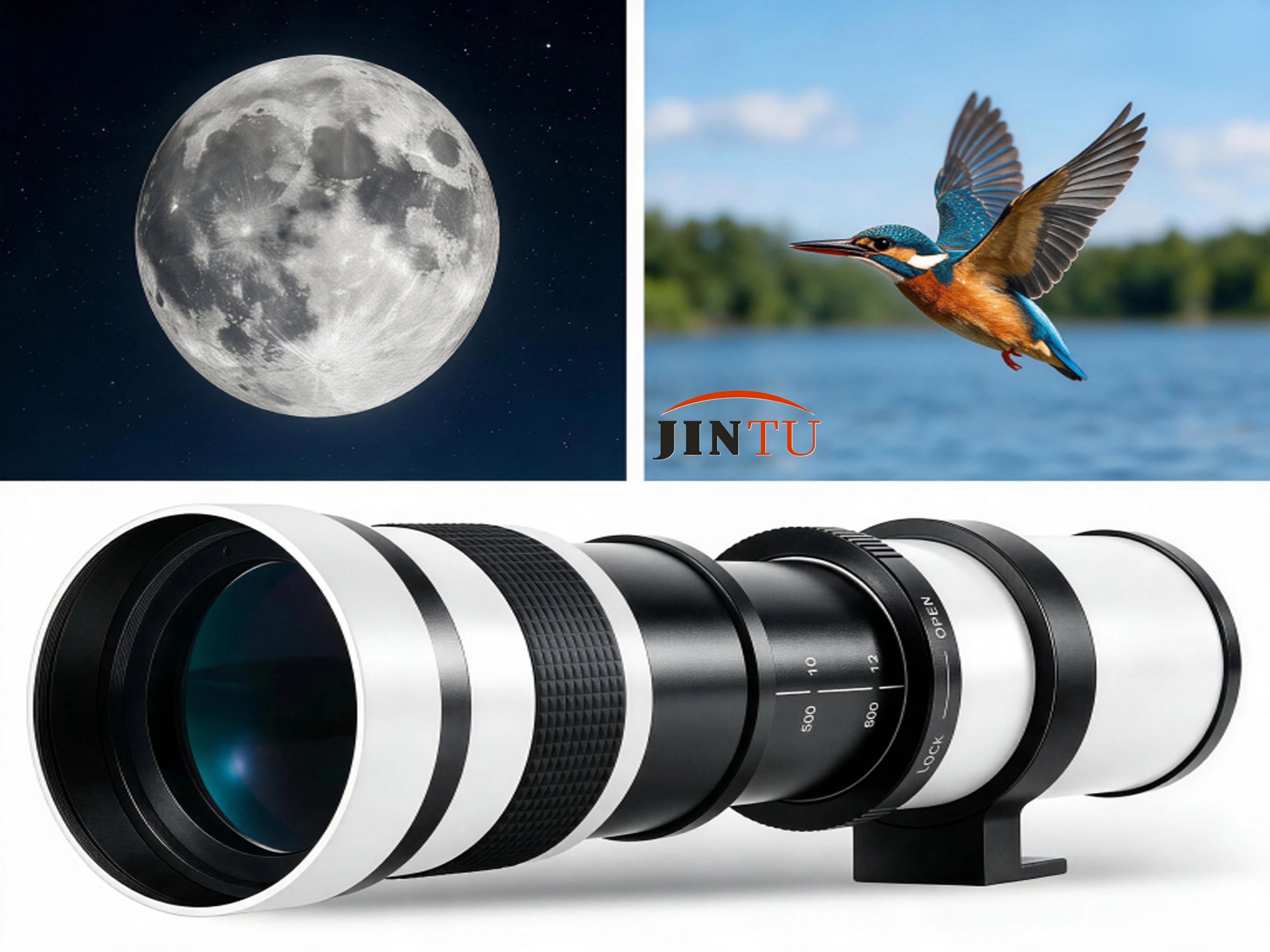 Amazon.com : JINTU 420-1600mm Telephoto Zoom Lens for Canon EOS